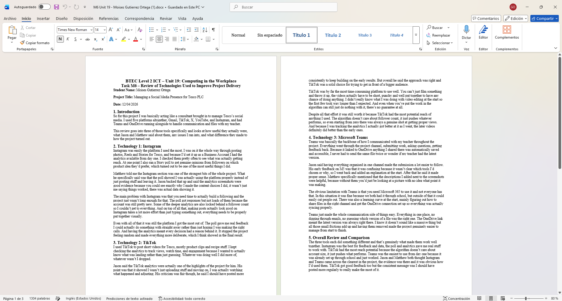 M6 — Interview evaluation