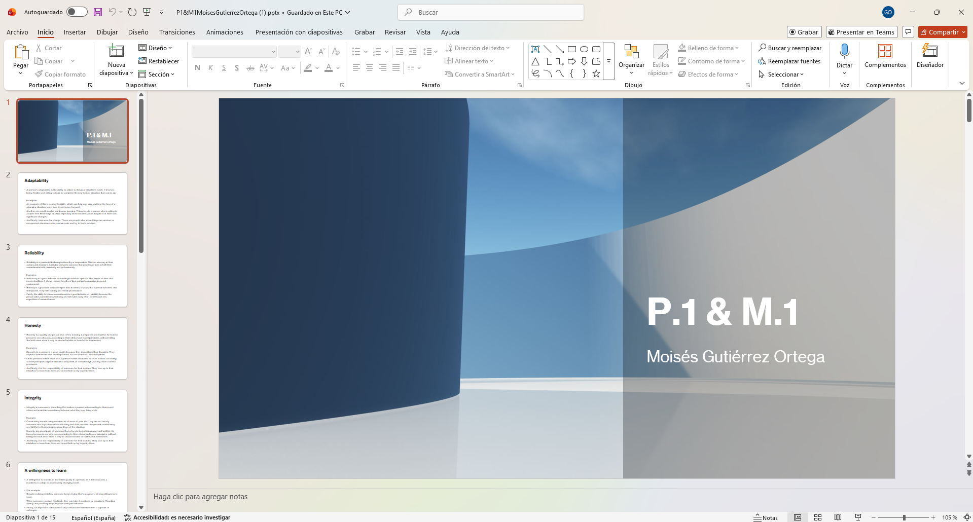 P1 — IT career research presentation