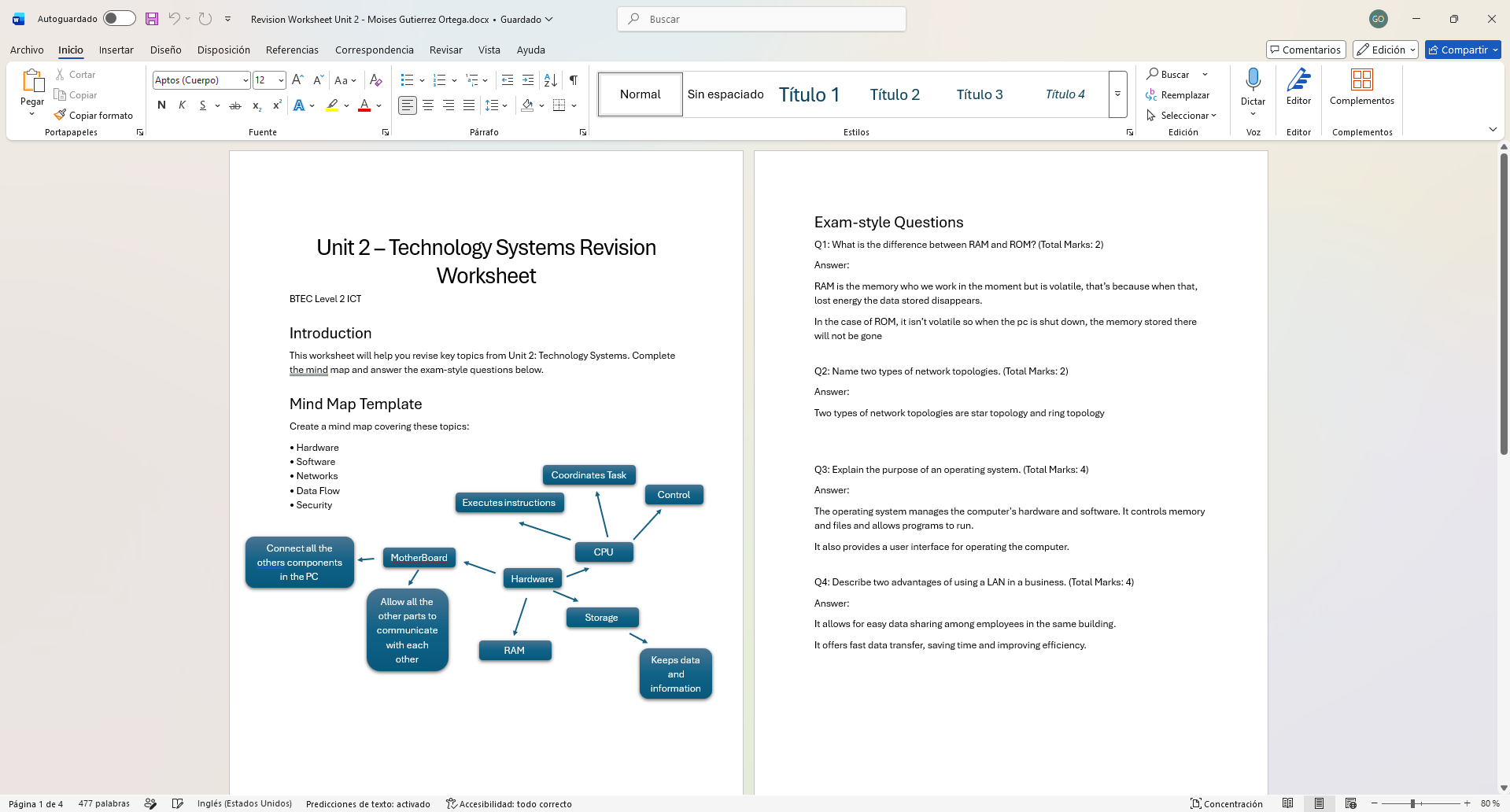Revision Worksheet 2